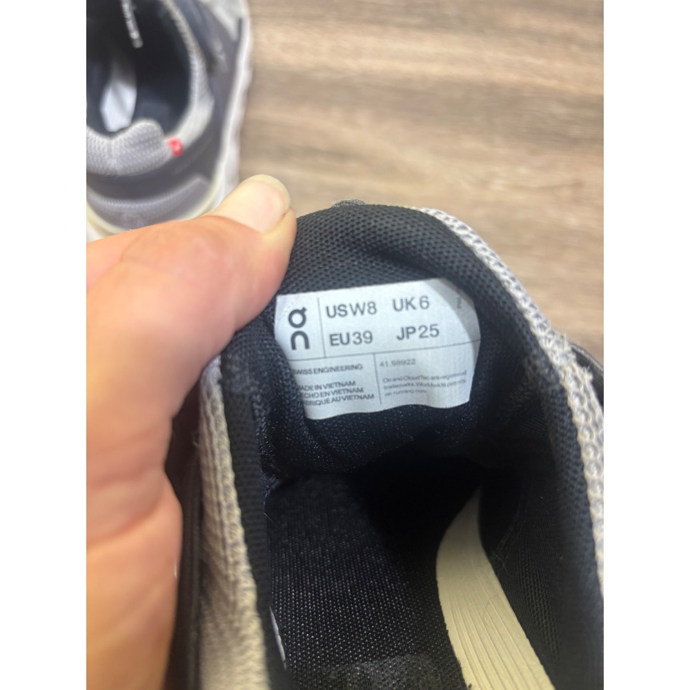 On Cloudswift Grey Black Running Shoes Womens US 8 Helion CloudTec 41.98922 - Picture 6 of 8